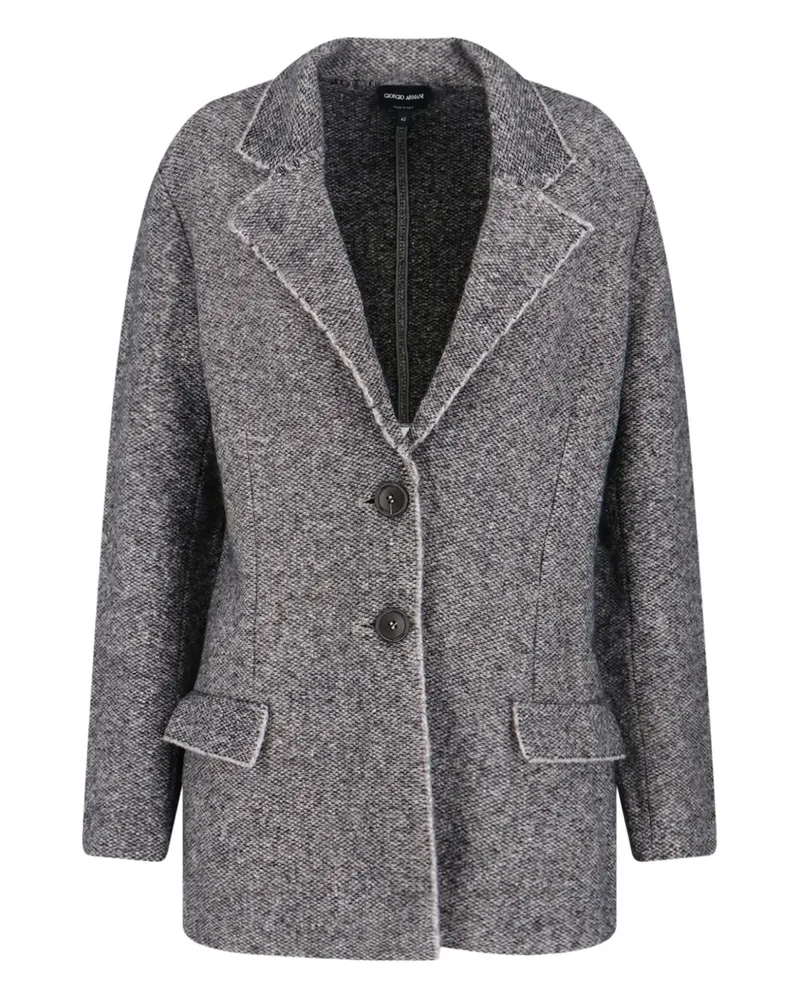 Giorgio Armani button single-breasted blazer - Grau Grau