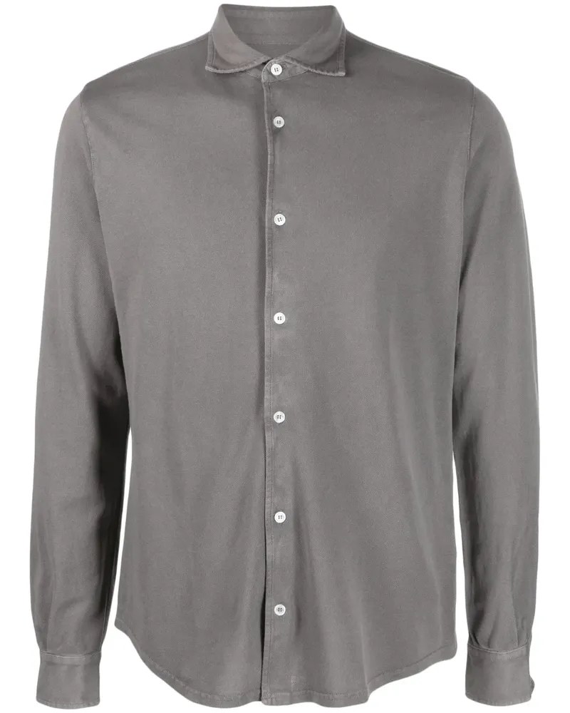Fedeli Hemd aus Chambray - Grau Grau