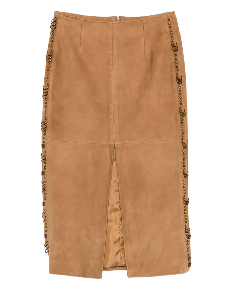 Patrizia Pepe Midirock aus Wildleder - Braun Braun