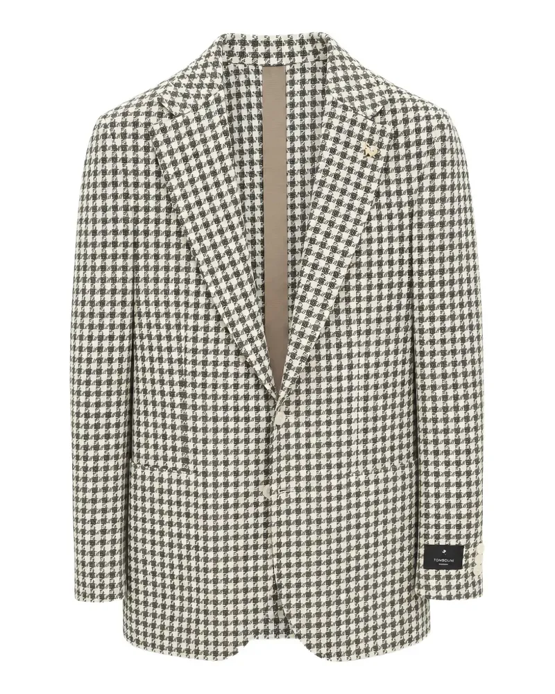 Tombolini houndstooth-pattern blazer - Nude Nude