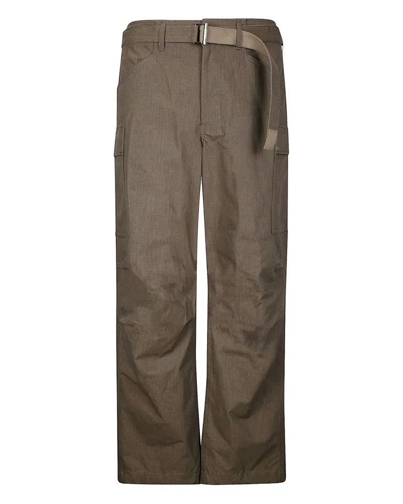 Sacai Cargohose aus Ripstop - Braun Braun