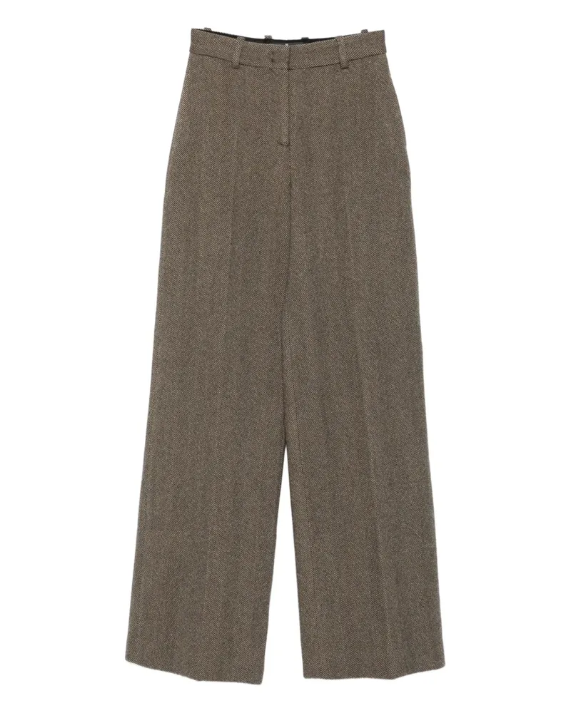 Ermanno Scervino Hose mit Fischgrätenmuster - Braun Braun