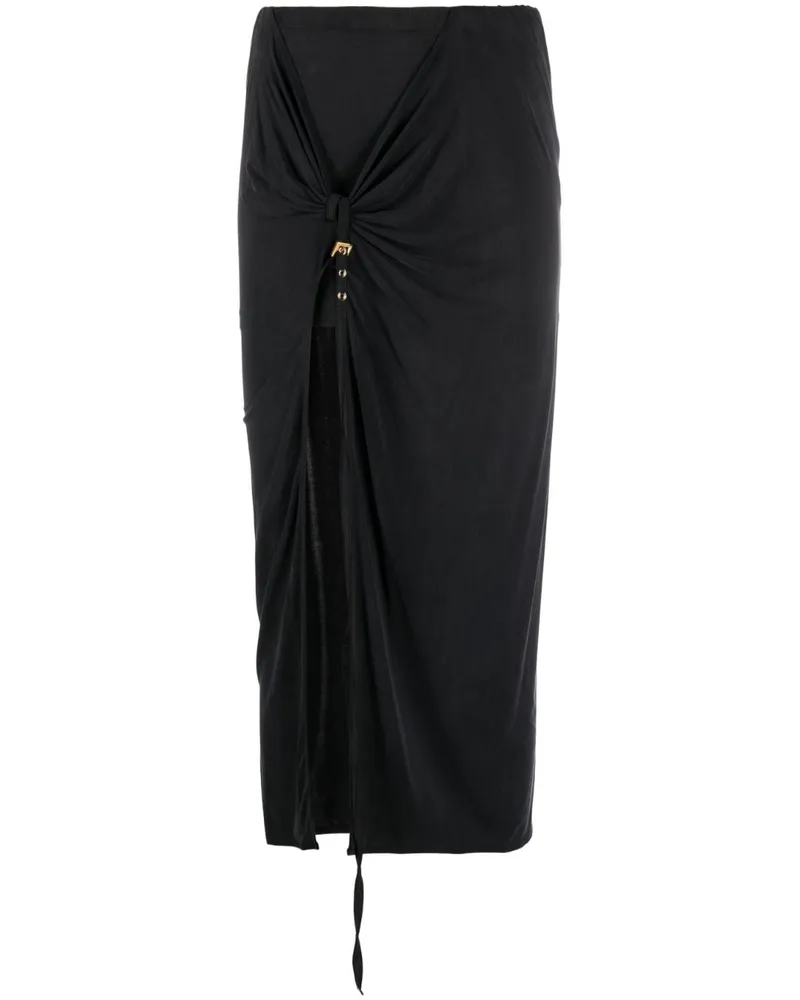 Jacquemus La jupe Croissant Midirock - Schwarz Schwarz