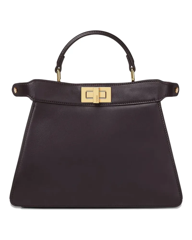 Fendi small Peekaboo ISeeU tote bag - Braun Braun