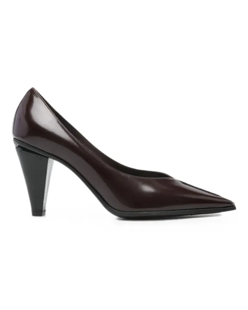 FESTA Milano pointed-toe leather pumps - Rot Rot