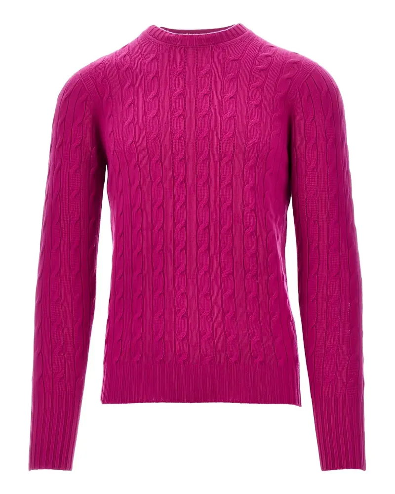 Drumohr  cable-knit cashmere sweater - Rosa Rosa