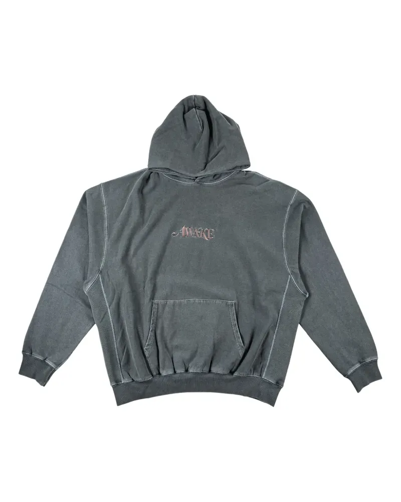AWAKE NY Hoodie mit Logo-Stickerei - Grau Grau