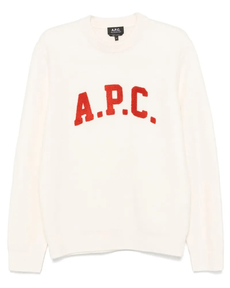 A.P.C. Joshua Pullover - Weiß Weiß