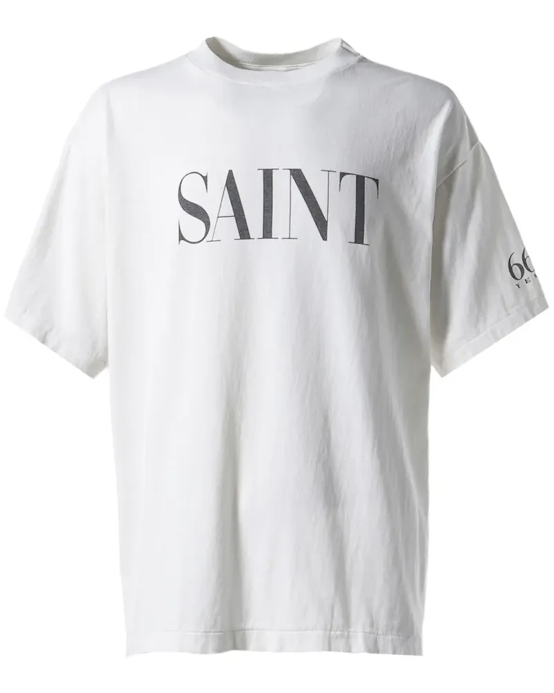 SAINT MXXXXXX T-Shirt mit Logo-Print - Weiß Weiß