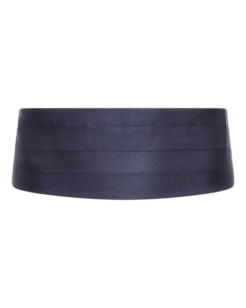 Giorgio Armani Kummerbund aus Seide - Blau Blau