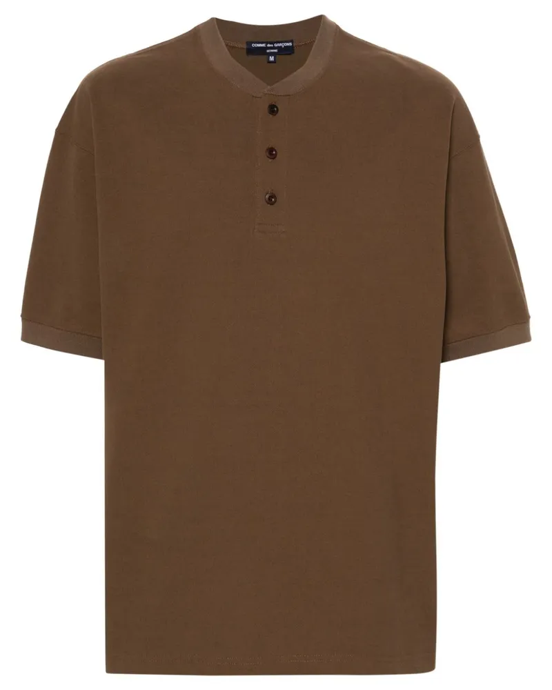 Comme des Garçons T-Shirt aus Pikee - Braun Braun