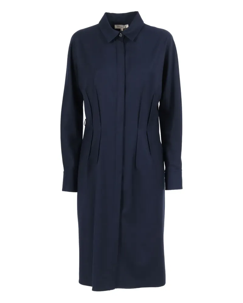 Antonelli Firenze Hemdkleid mit Falten - Blau Blau