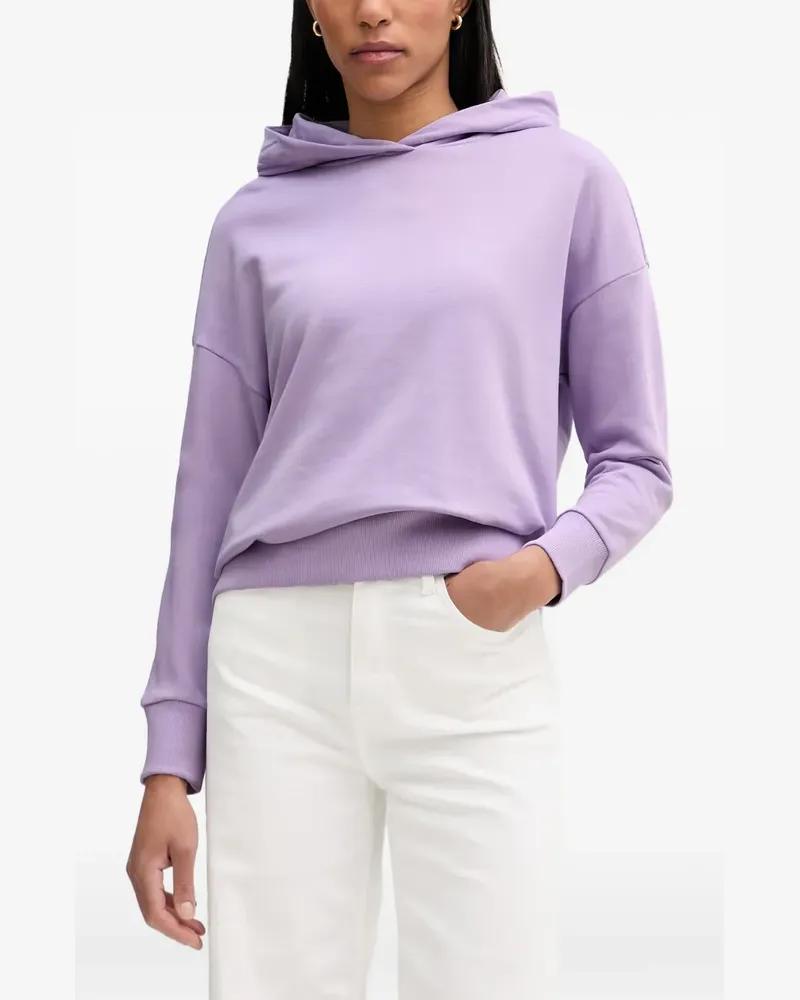 Marc O'Polo Gerippter Hoodie mit tiefen Schultern - Violett Violett