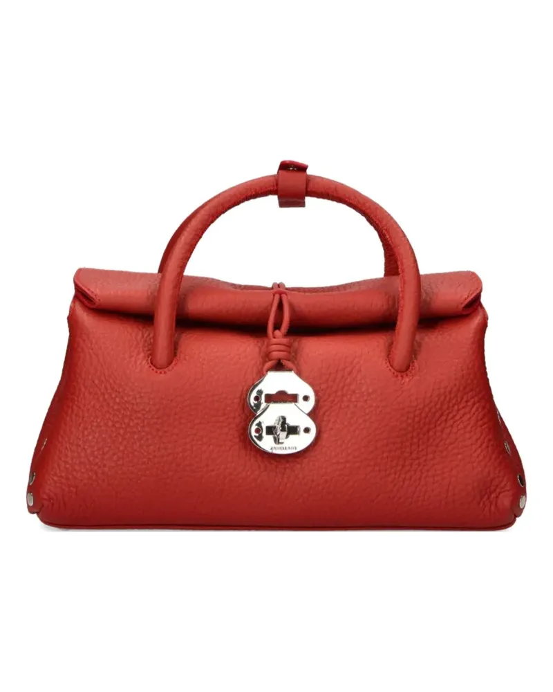 Zanellato Kleiner Dotta Tote Bag mit Nieten - Rot Rot