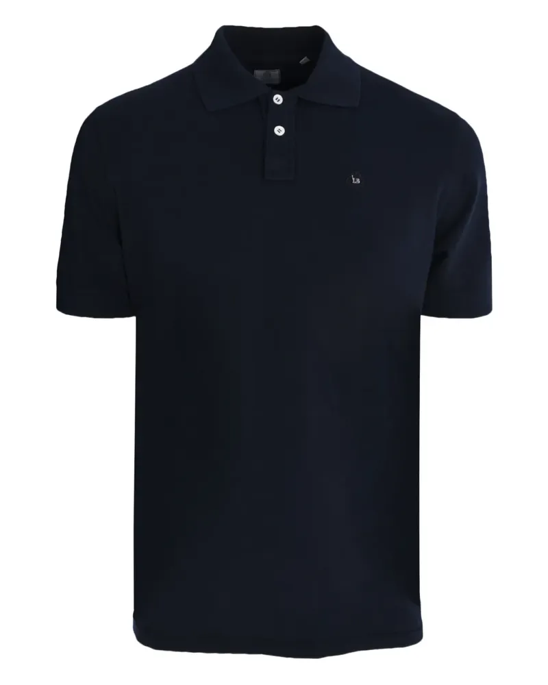 Luigi Borrelli Poloshirt aus Piqué - Blau Blau
