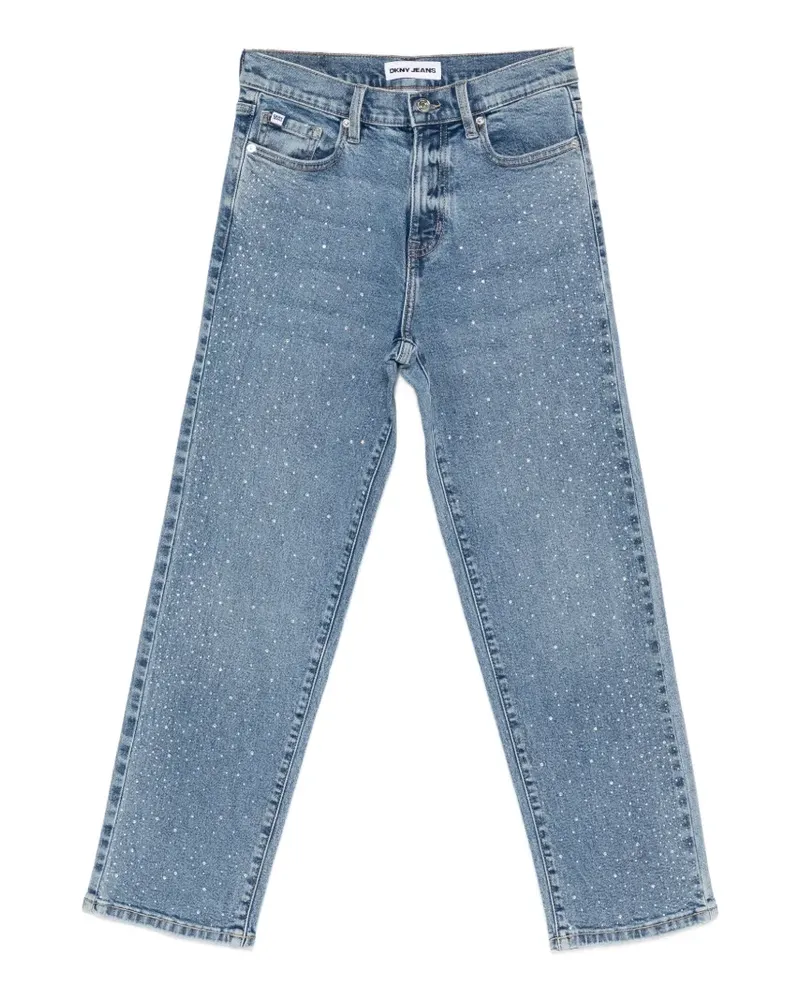 DKNY high-rise embellished jeans - Blau Blau