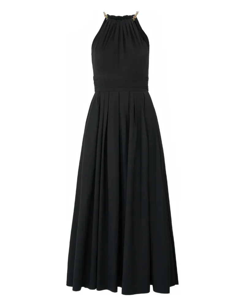 Carolina Herrera New York Neckholder-Midikleid mit Kette - Schwarz Schwarz