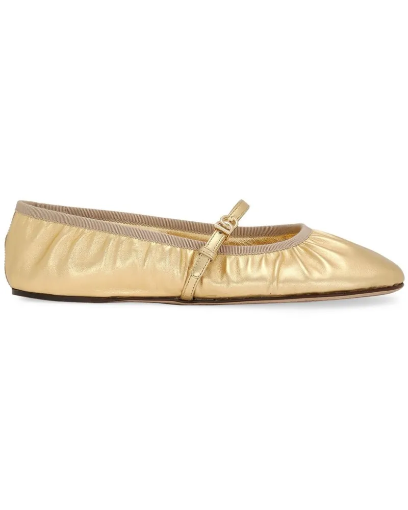 Dolce & Gabbana Klassische Ballerinas - Gold Gold