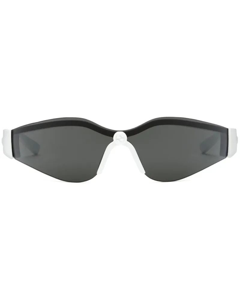 Gucci Sonnenbrille mit Logo - Schwarz Schwarz