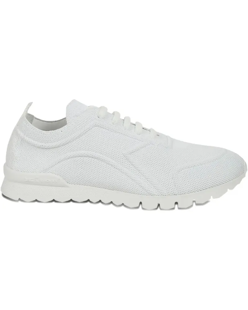 Kiton Sneakers in Strickoptik - Weiß Weiß