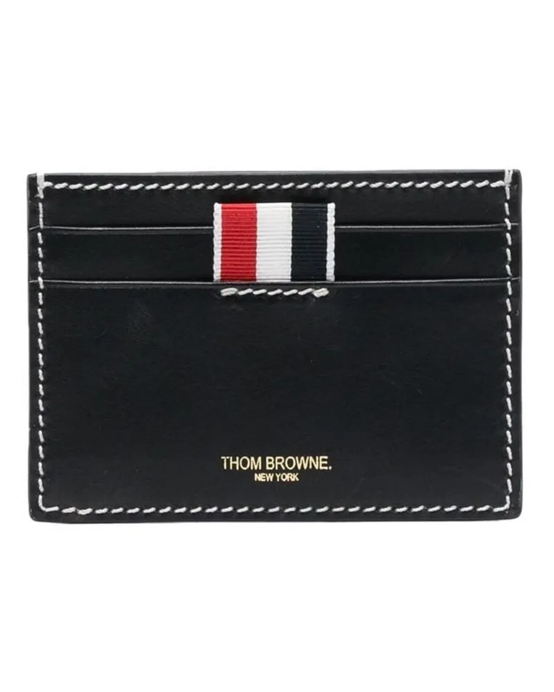 Thom Browne Kartenetui mit gestreifter Lasche - Blau Blau