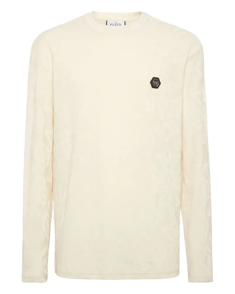 Philipp Plein Jacquard Crest T-Shirt - Nude Nude