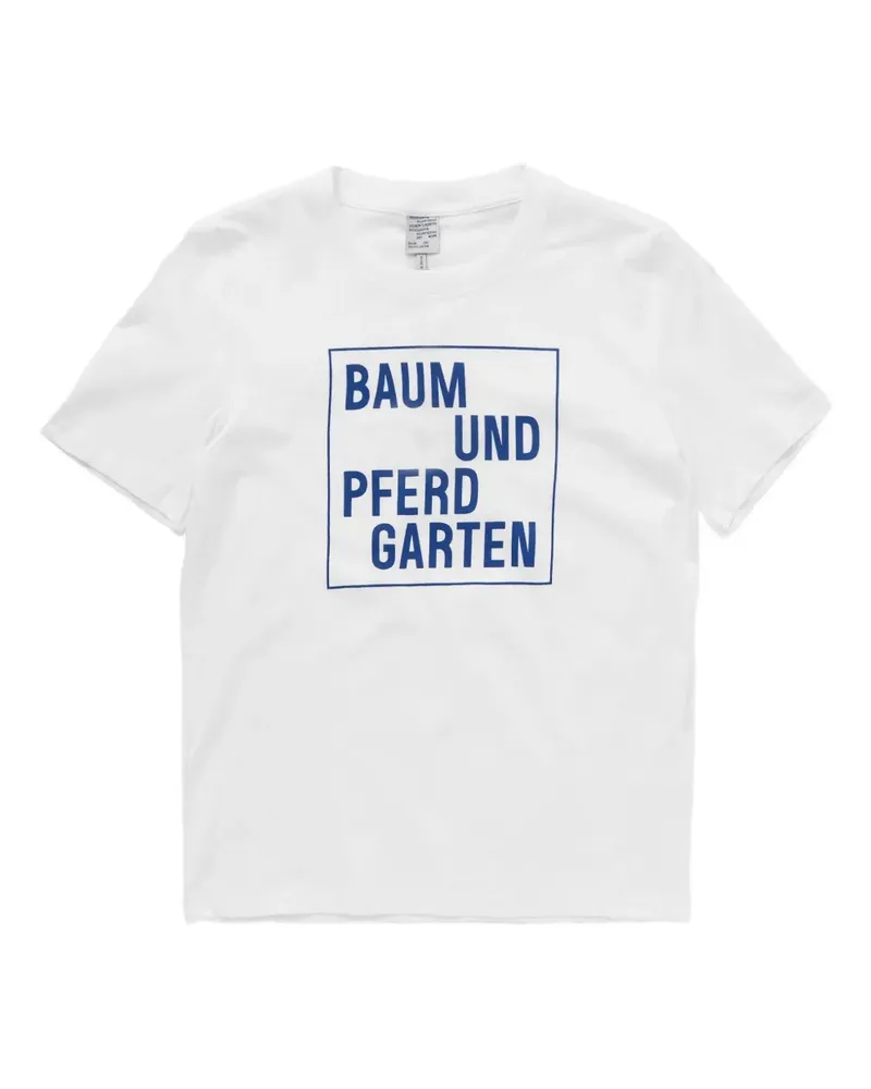 Baum und Pferdgarten Jawo T-Shirt mit Logo-Print - Weiß Weiß