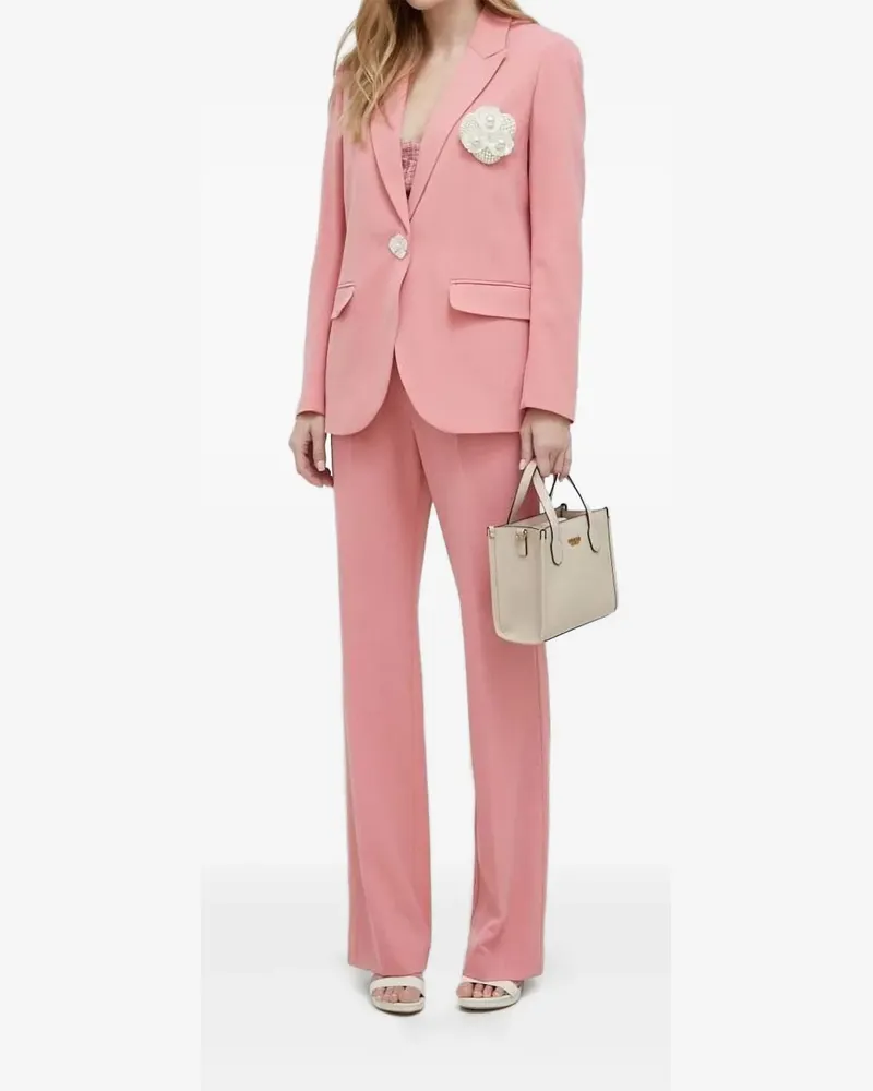 Custommade Blazer mit Perlenverzierung - Rosa Rosa