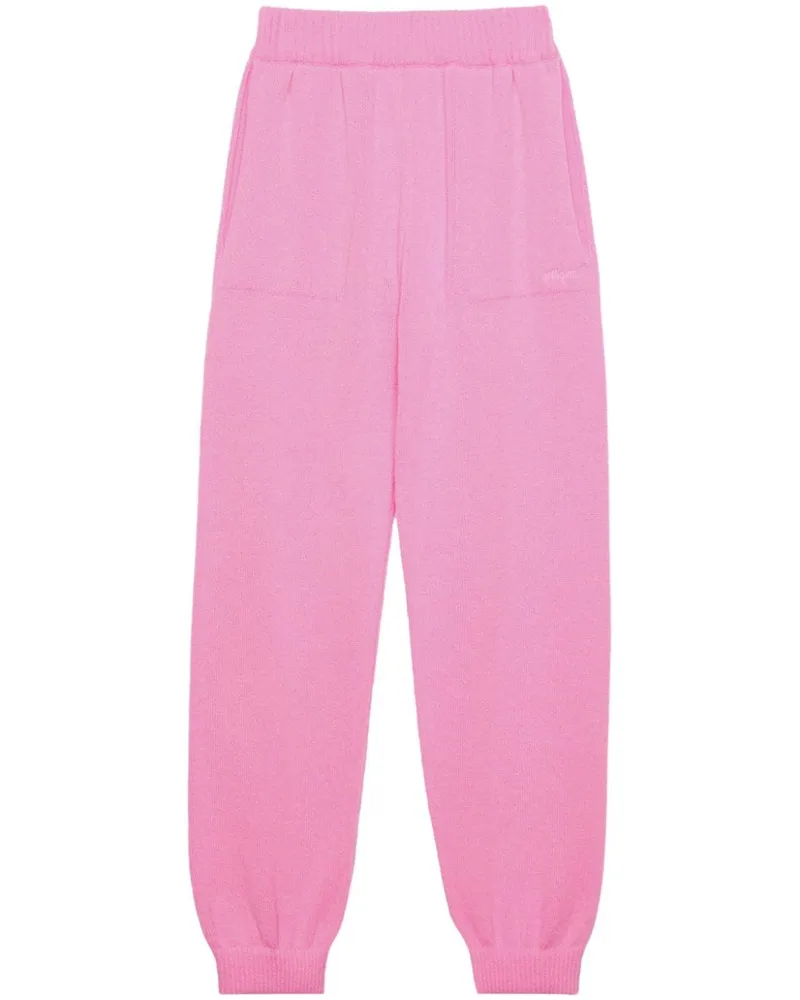 MSGM Jogginghose mit Logo-Stickerei - Rosa Rosa