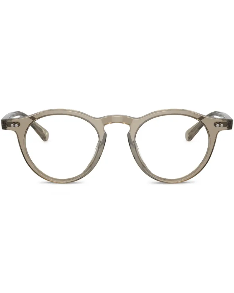 Oliver Peoples Transparente Brille mit rundem Gestell - Grün Grün