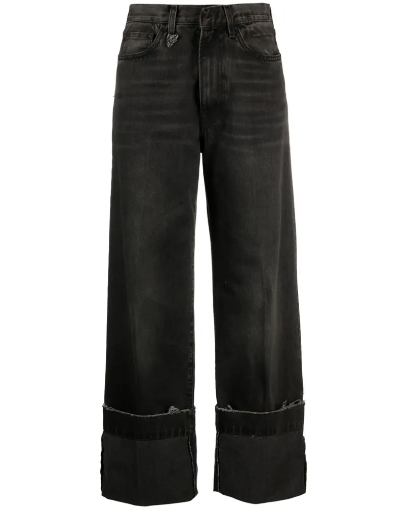 R13 Weite Nadege Jeans Schwarz