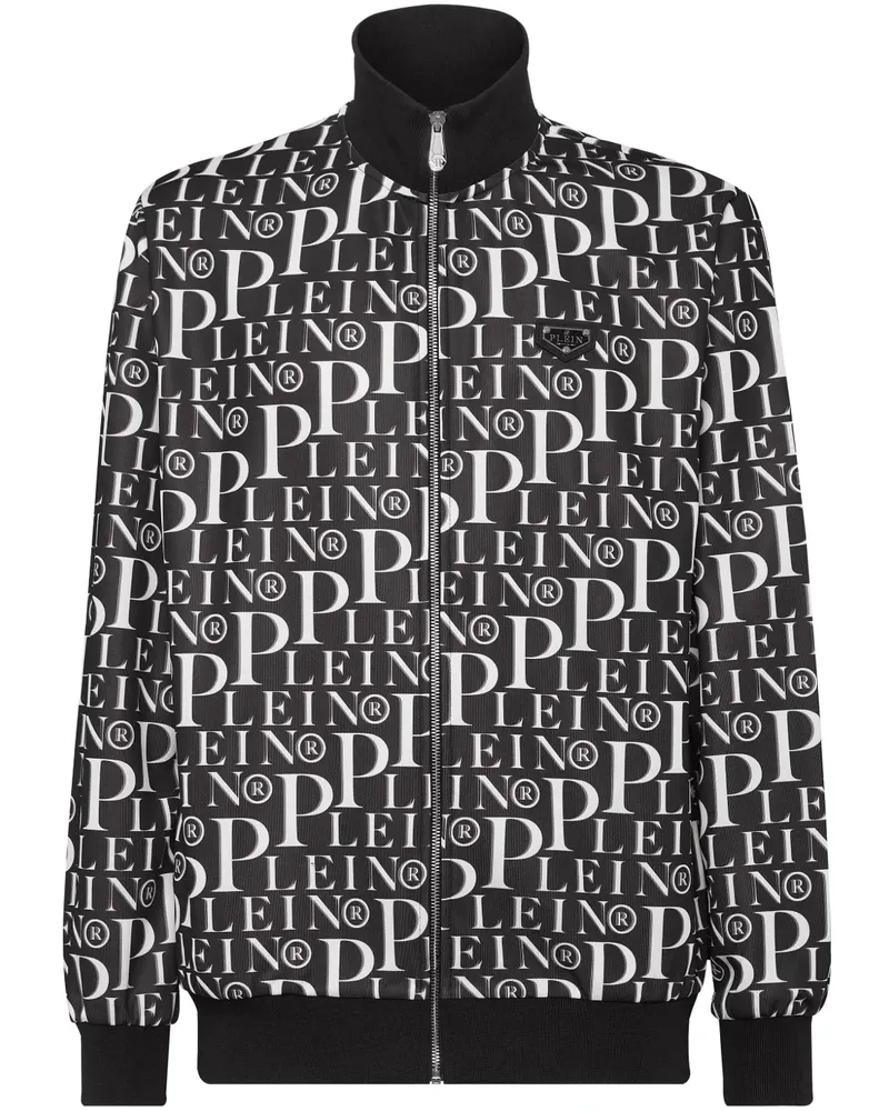 Philipp Plein Sportjacke mit grafischem Print - Schwarz Schwarz