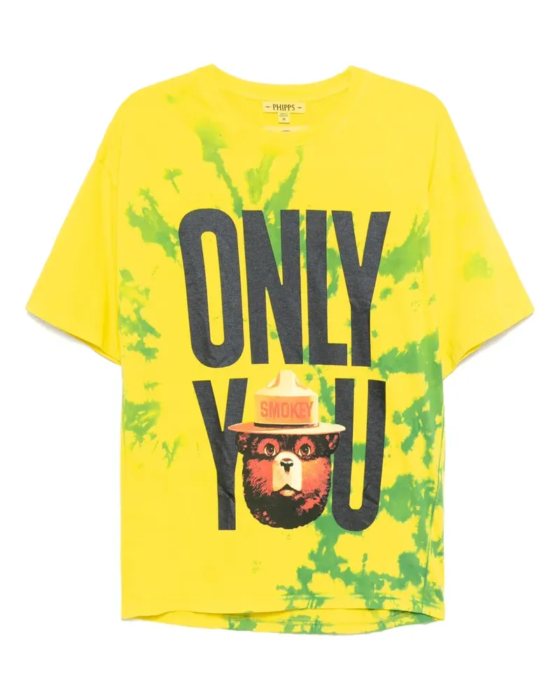 Stain Shade T-Shirt mit grafischem Print - Gelb Gelb