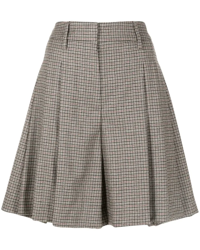 Brunello Cucinelli Shorts mit Check - Braun Braun