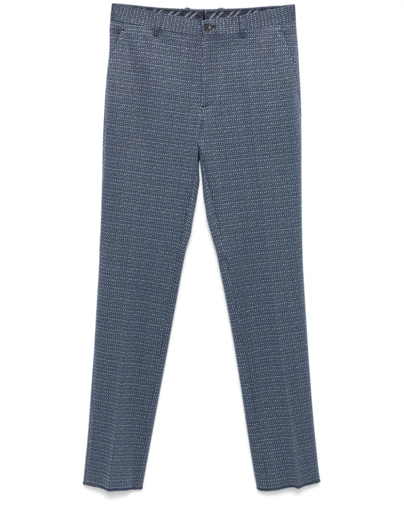 Etro Hose mit Jacquardmuster - Blau Blau