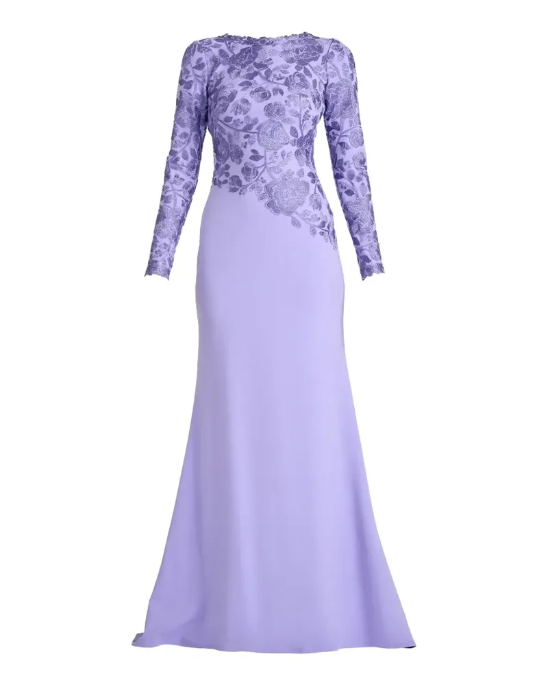 Tadashi Shoji Kleid mit Blumenmuster - Violett Violett