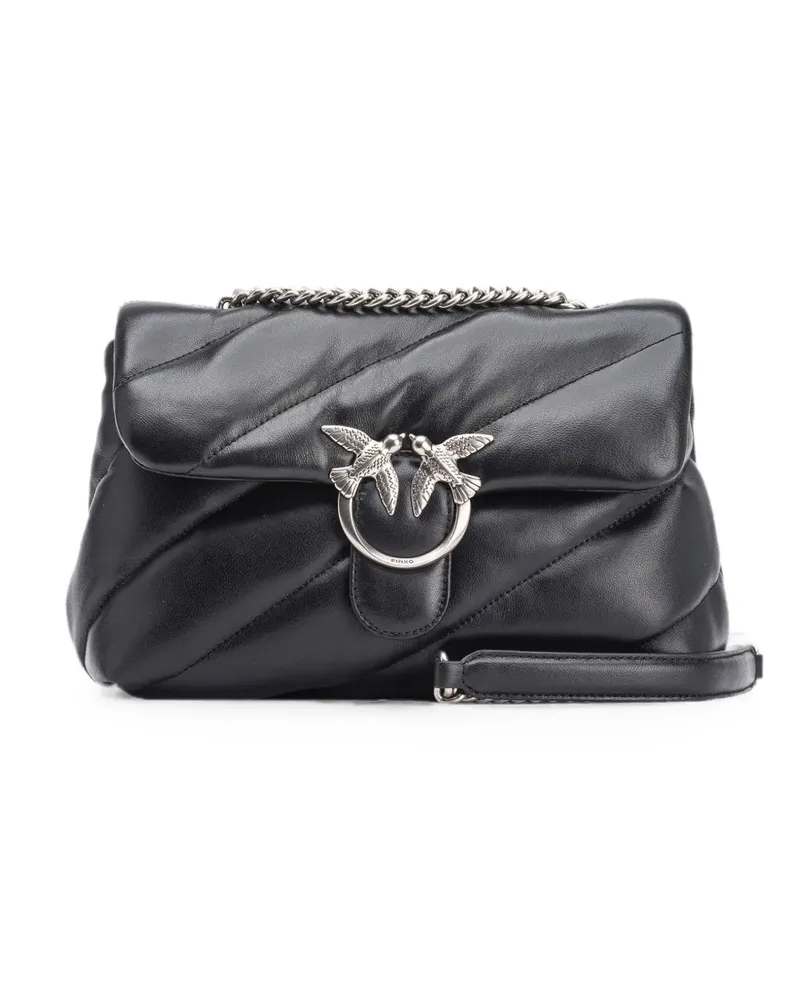 Pinko Gesteppte Love Schultertasche - Schwarz Schwarz