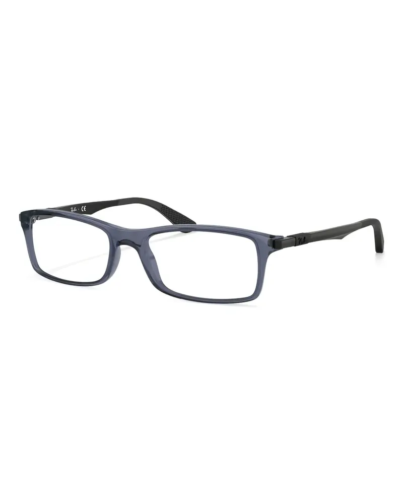 Ray Ban Brille mit eckigem Gestell - Blau Blau