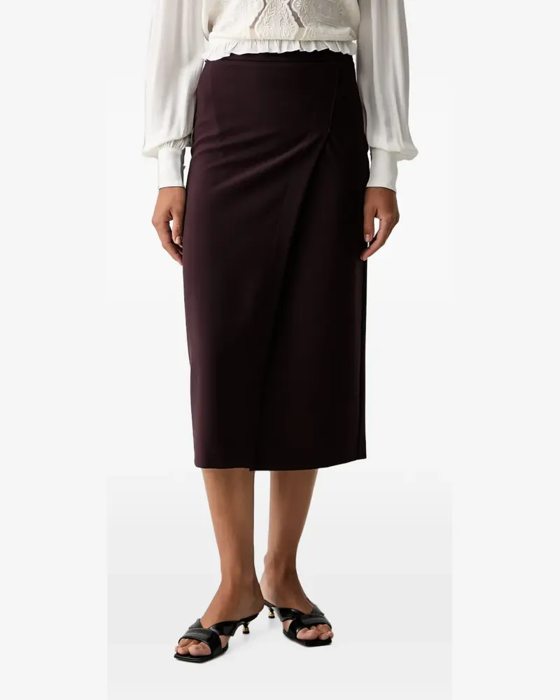 Twin-Set wrap-around effect midi skirt - Braun Braun