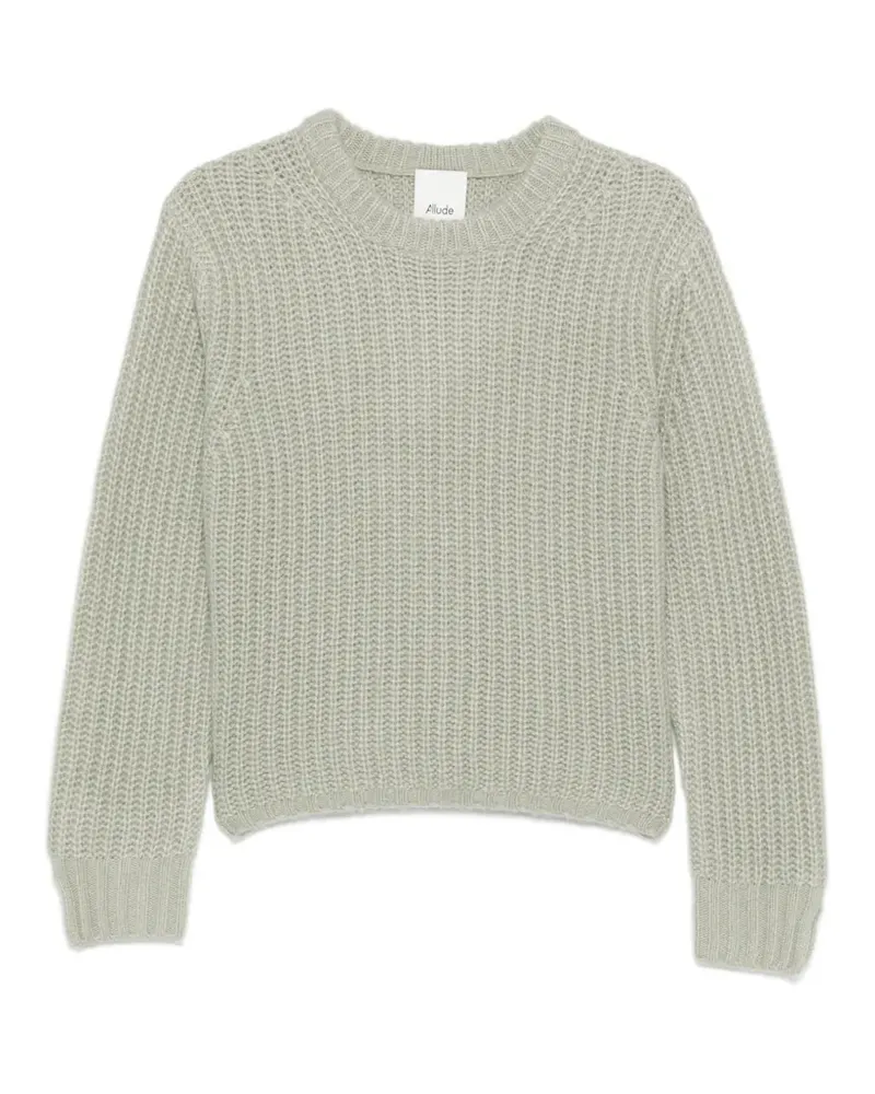 ALLUDE Gerippter Pullover - Grün Grün