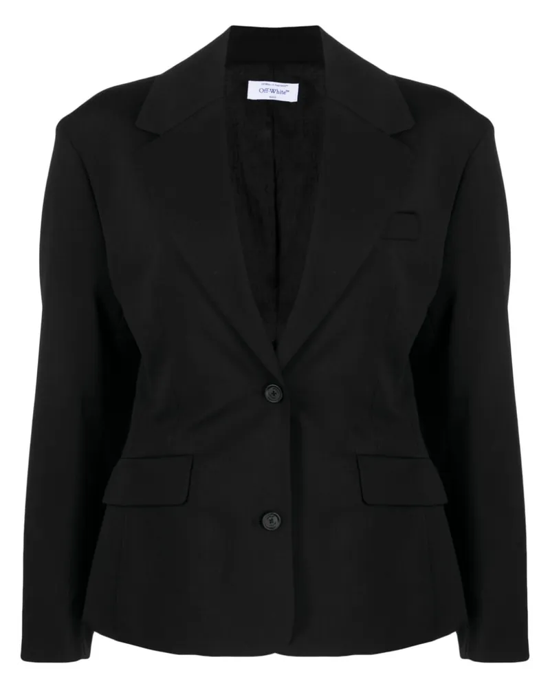 OFF-WHITE Cropped-Blazer - Schwarz Schwarz
