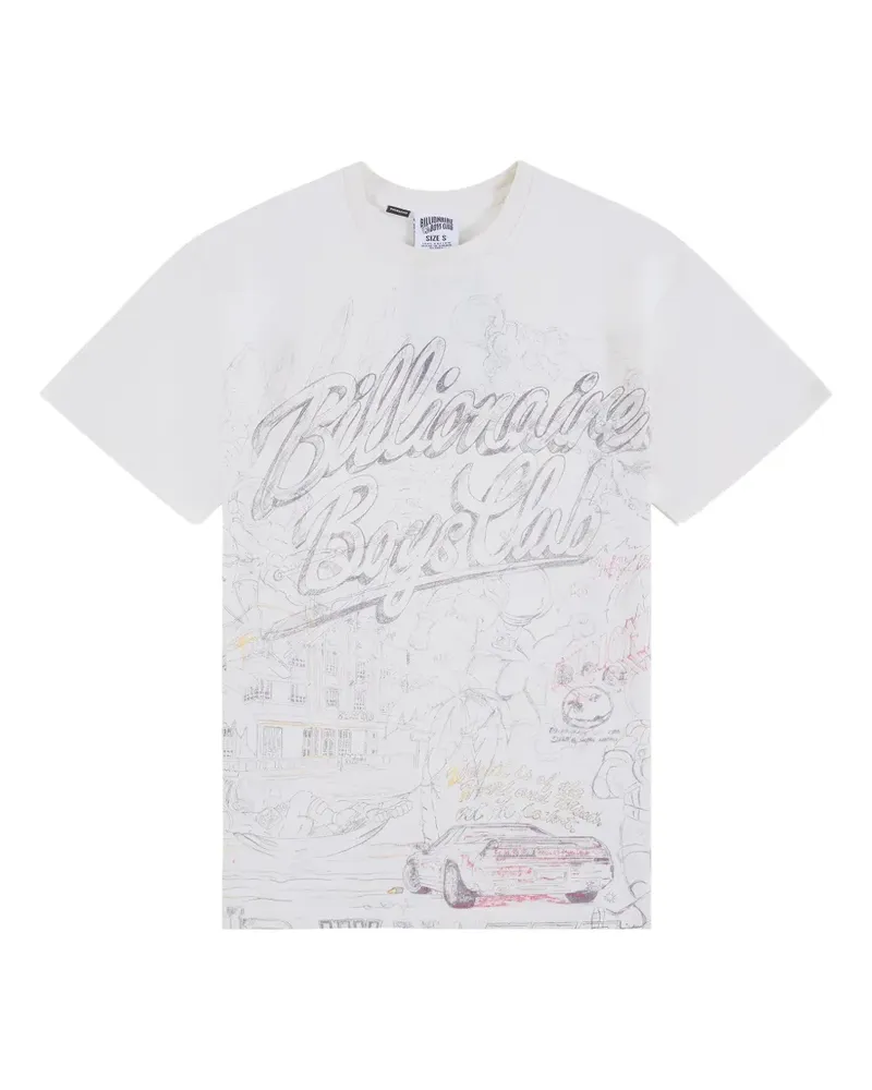 Billionaire Boys Club sketch-print T-shirt - Violett Violett