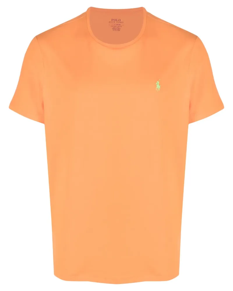 Ralph Lauren T-Shirt mit Logo-Stickerei - Orange Orange