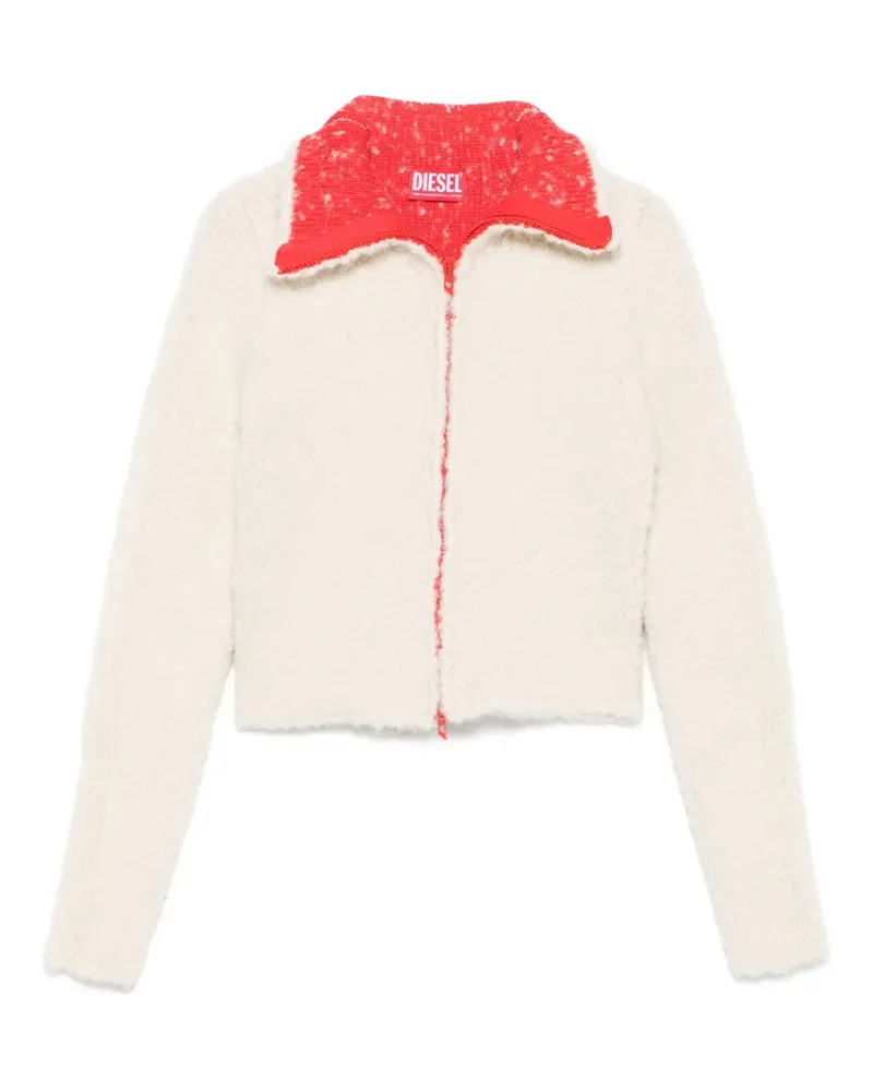 Diesel Cardigan mit Reißverschluss - Weiß Weiß
