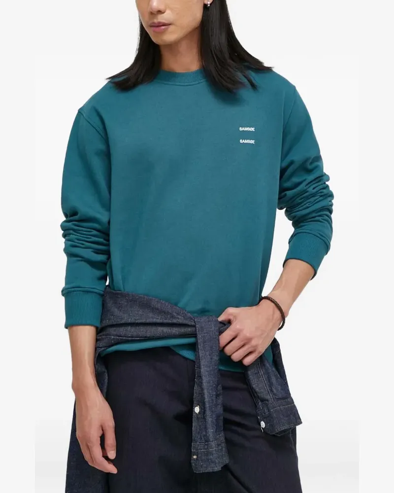 Samsøe & Samsøe Sweatshirt mit Logo - Blau Blau