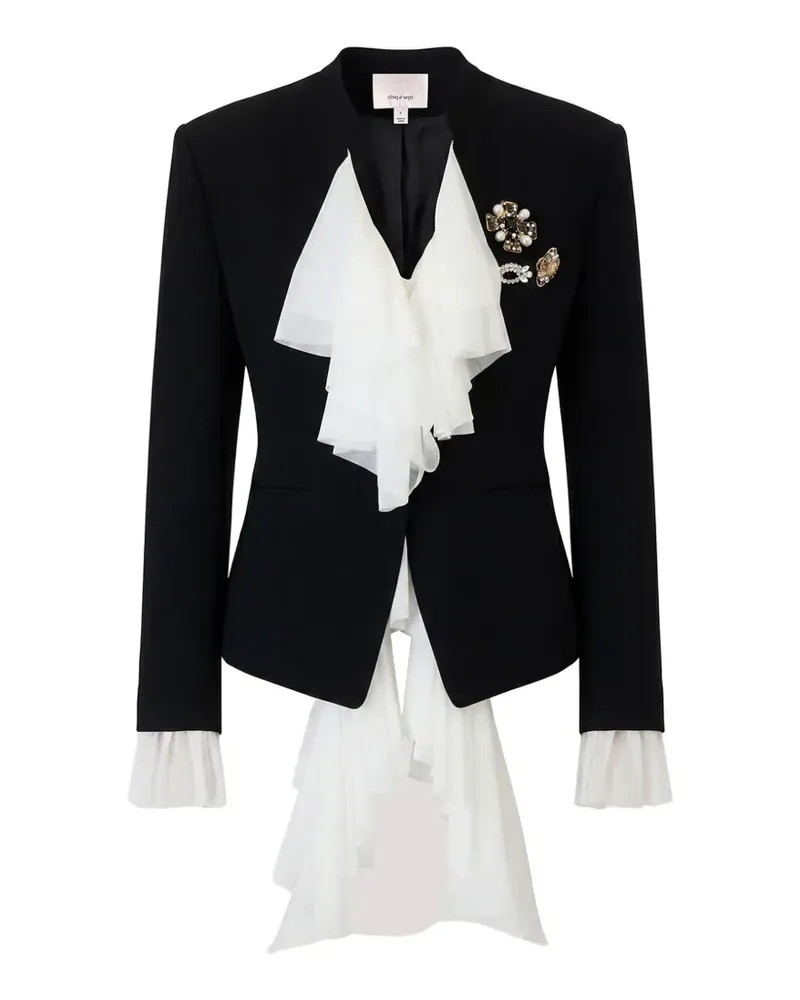 Cinq à Sept Maren Blazer mit Brosche - Schwarz Schwarz