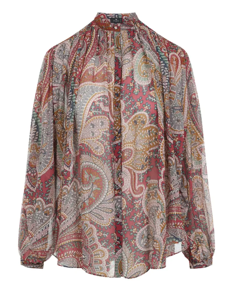 Etro Bluse mit Paisley-Print - Rot Rot