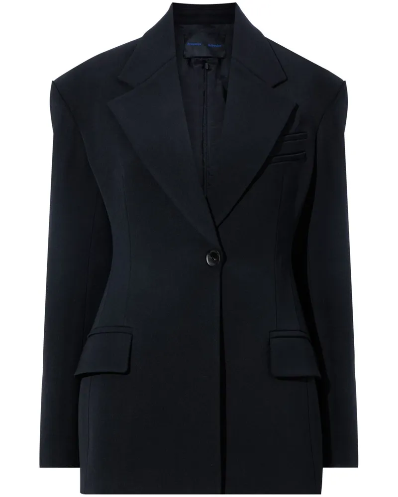 Proenza Schouler Einreihiger Blazer - Schwarz Schwarz