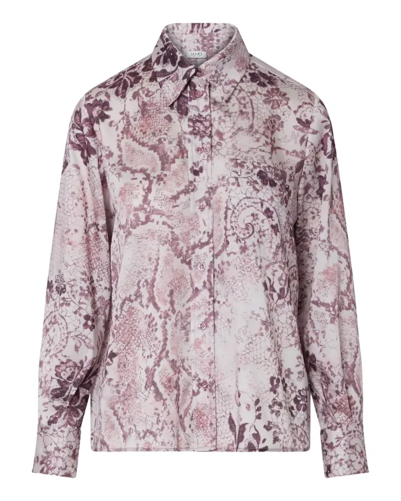 Liu Jo printed twill shirt - Rosa Rosa