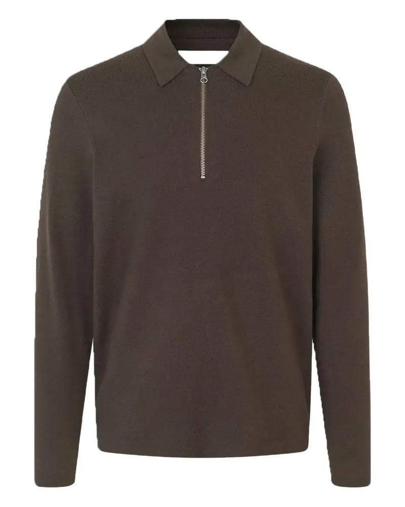 Samsøe & Samsøe Poloshirt mit Reißverschluss - Braun Braun